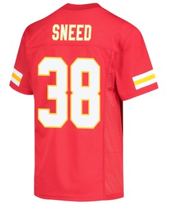 L'Jarius Sneed 38 Kansas City Chiefs Super Bowl LVII Champions 3 Stars Youth Game Jersey - Red