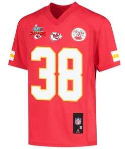 L'Jarius Sneed 38 Kansas City Chiefs Super Bowl LVII Champions 3 Stars Youth Game Jersey - Red