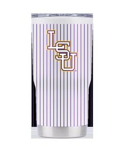 LSU Pinstripe Baseball Tumbler Gift for Fan