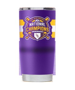 LSU Purple Baseball Tumbler - National Champs 2023 Gift for Fan
