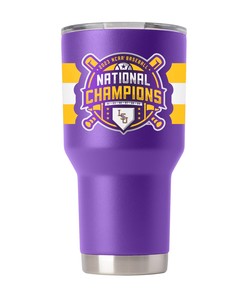 LSU Purple Baseball Tumbler - National Champs 2023 Gift for Fan