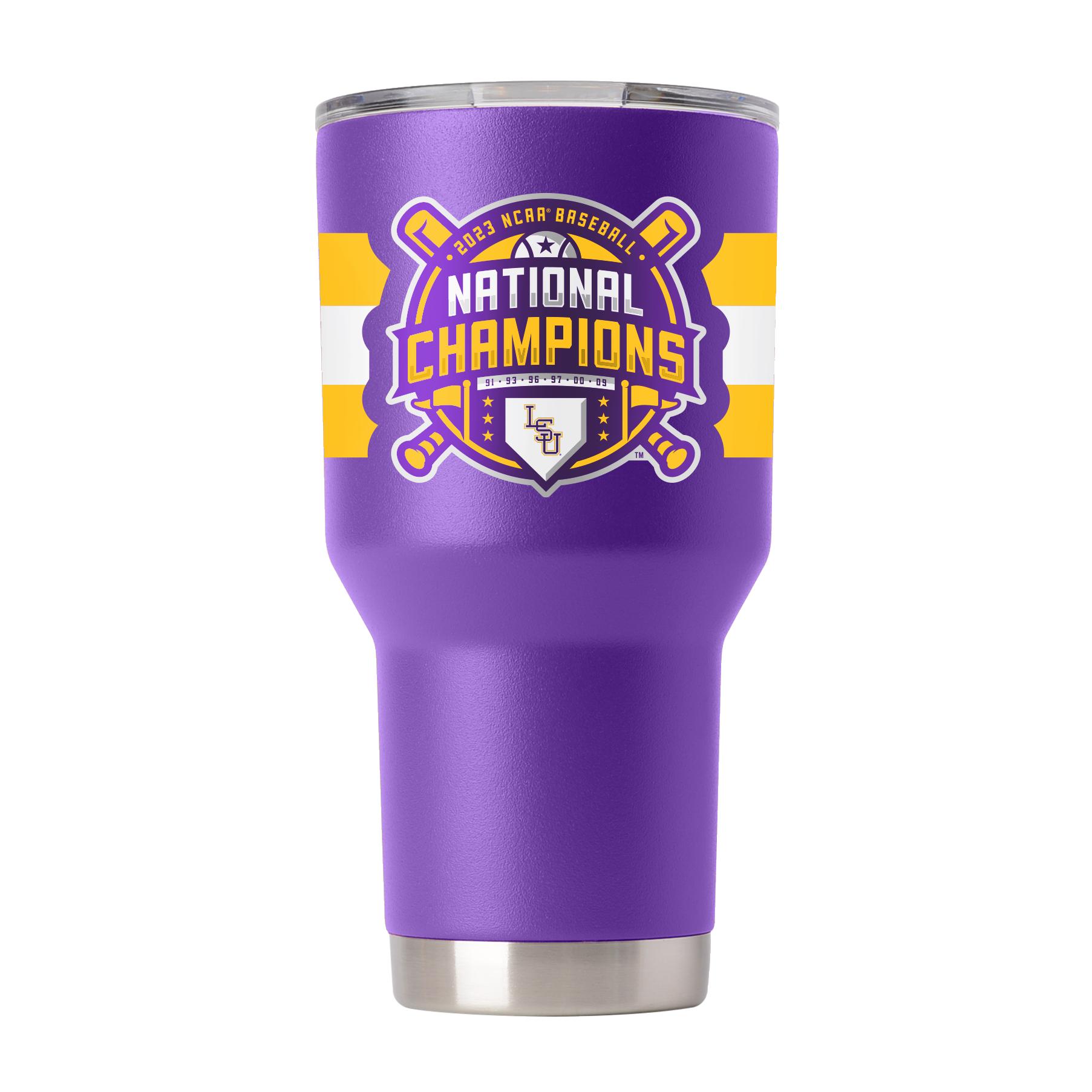 LSU Purple Baseball Tumbler - National Champs 2023 Gift for Fan
