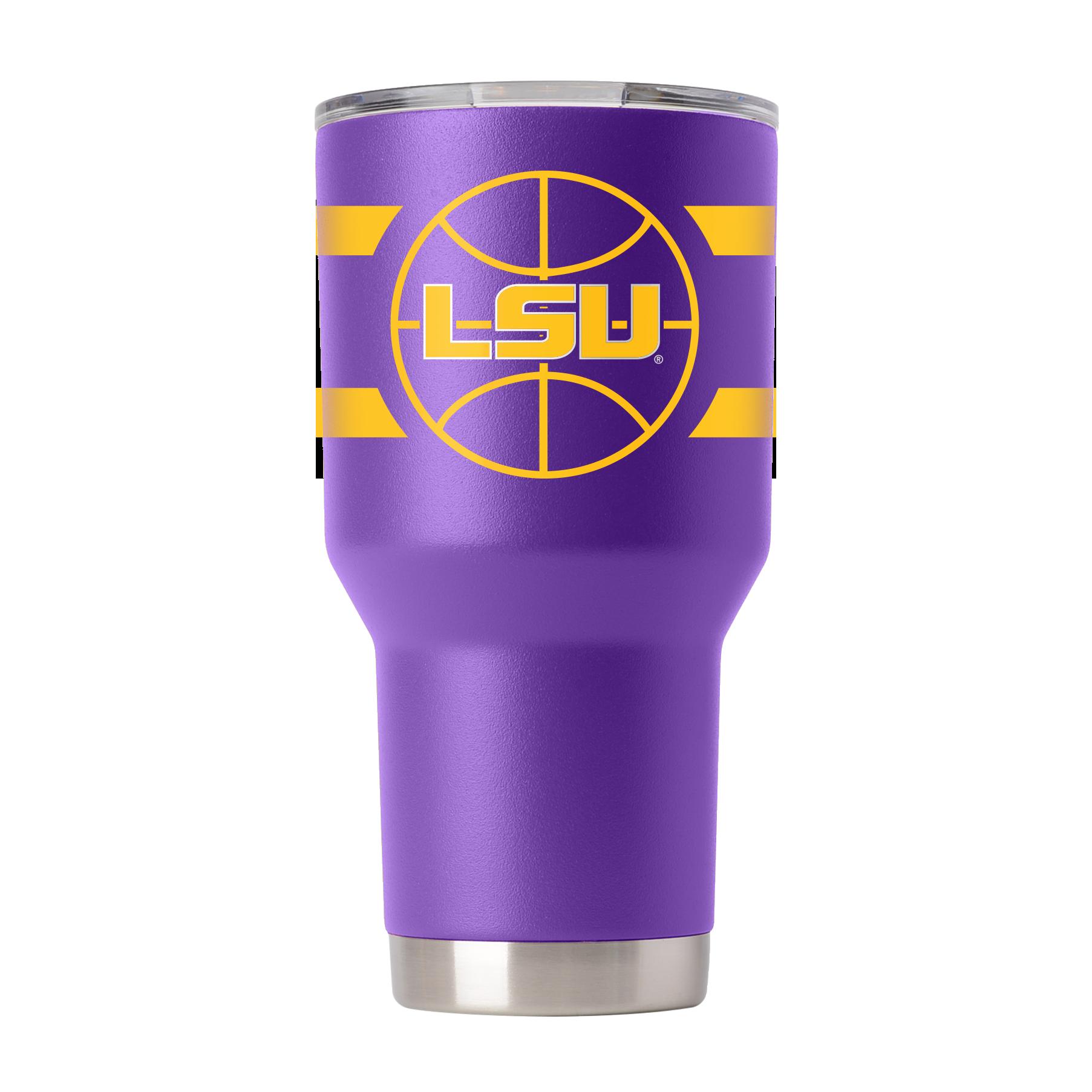 LSU Purple Basketball Tumbler Gift for Fan