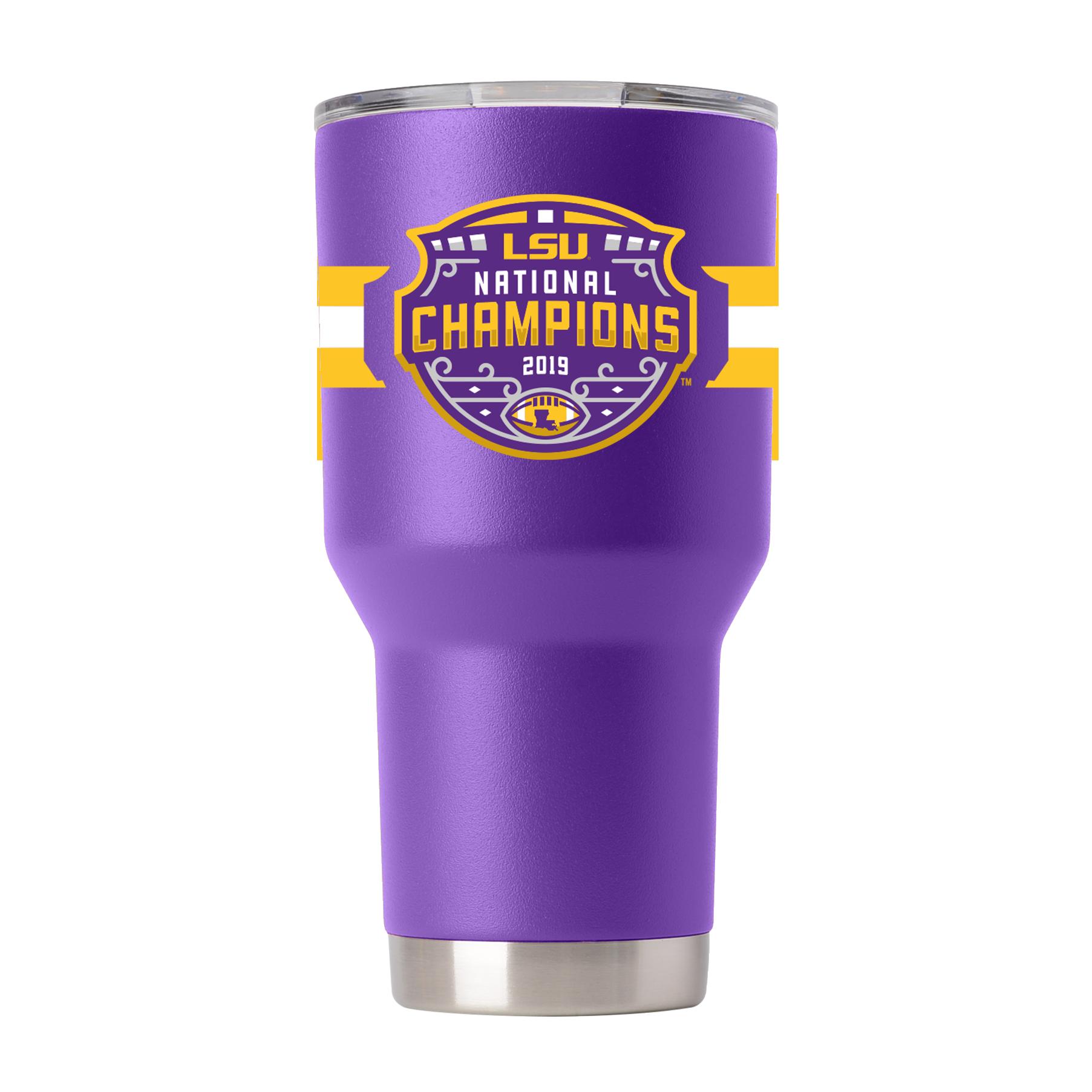 LSU Purple National Champs Stainless Steel Tumbler Gift for Fan