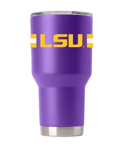 LSU Purple Tumbler with Stripes Gift for Fan