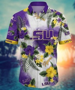 LSU TIGERS NCAA Flower Hawaii Shirt For Fans Ver 1