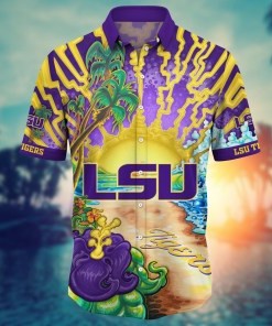 LSU TIGERS NCAA Flower Hawaii Shirt For Fans Ver 2