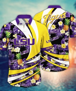 LSU TIGERS NCAA Flower Hawaii Shirt For Fans Ver 6