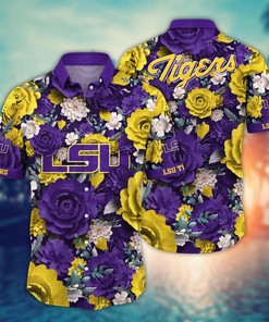 LSU TIGERS NCAA Flower Hawaii Shirt For Fans Ver 8