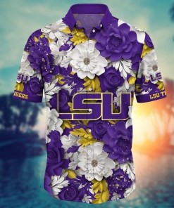 LSU TIGERS NCAA Flower Hawaii Shirt For Fans Ver 9
