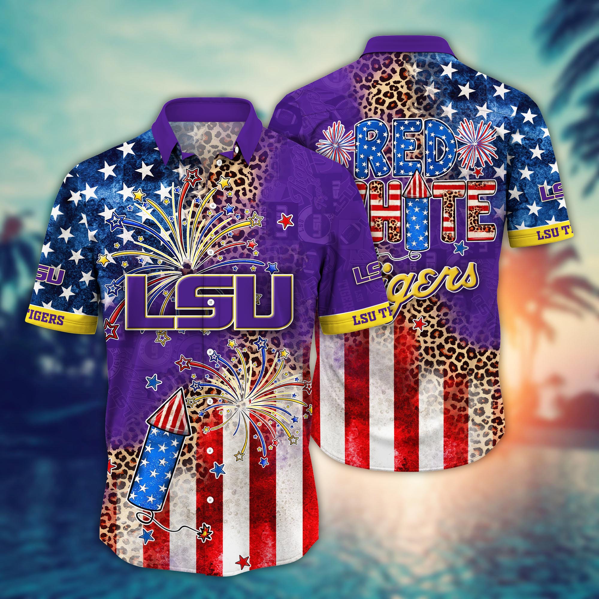 LSU TIGERS NCAA Hawaii Shirt Ver 3