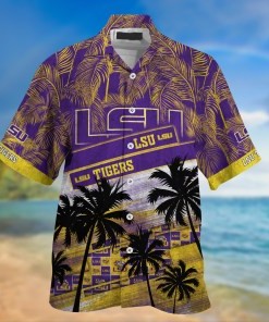 LSU TIGERS NCAA Palm Tree Pattern Hawaii Shirt For Sports Fans