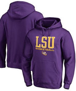 LSU Tigers True Sport Basketball Pullover Hoodie - Purple