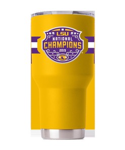 LSU Yellow National Champs Stainless Steel Tumbler Gift for Fan