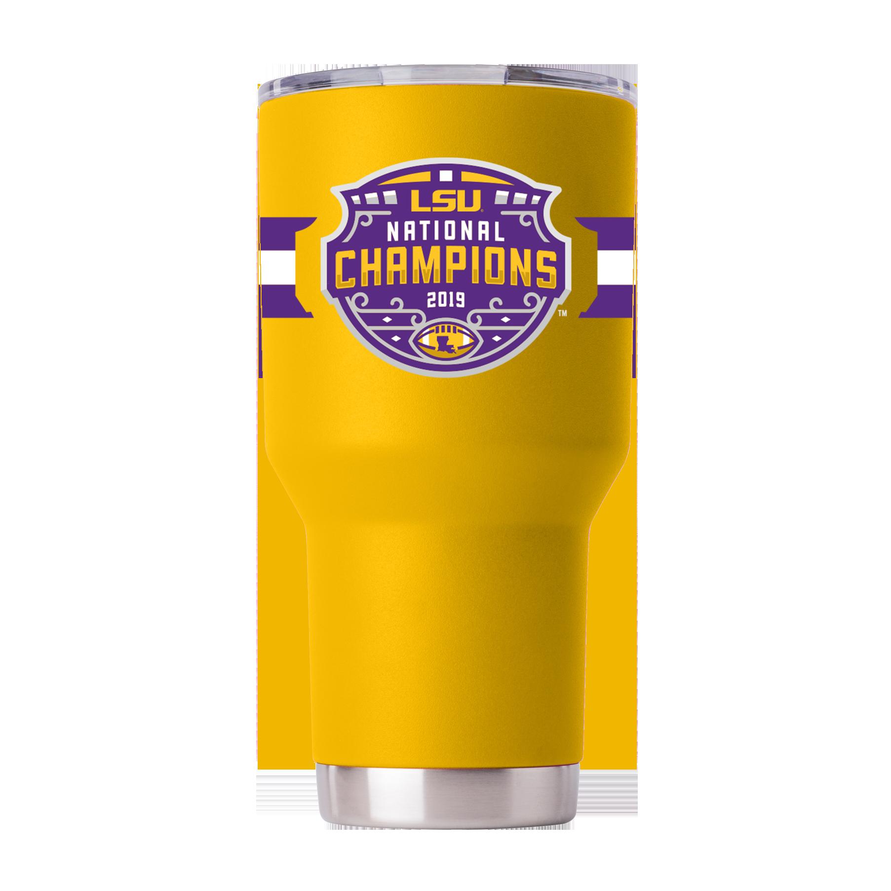 LSU Yellow National Champs Stainless Steel Tumbler Gift for Fan