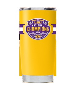 LSU Yellow'19 Champs Stainless Steel Tumbler Gift for Fan