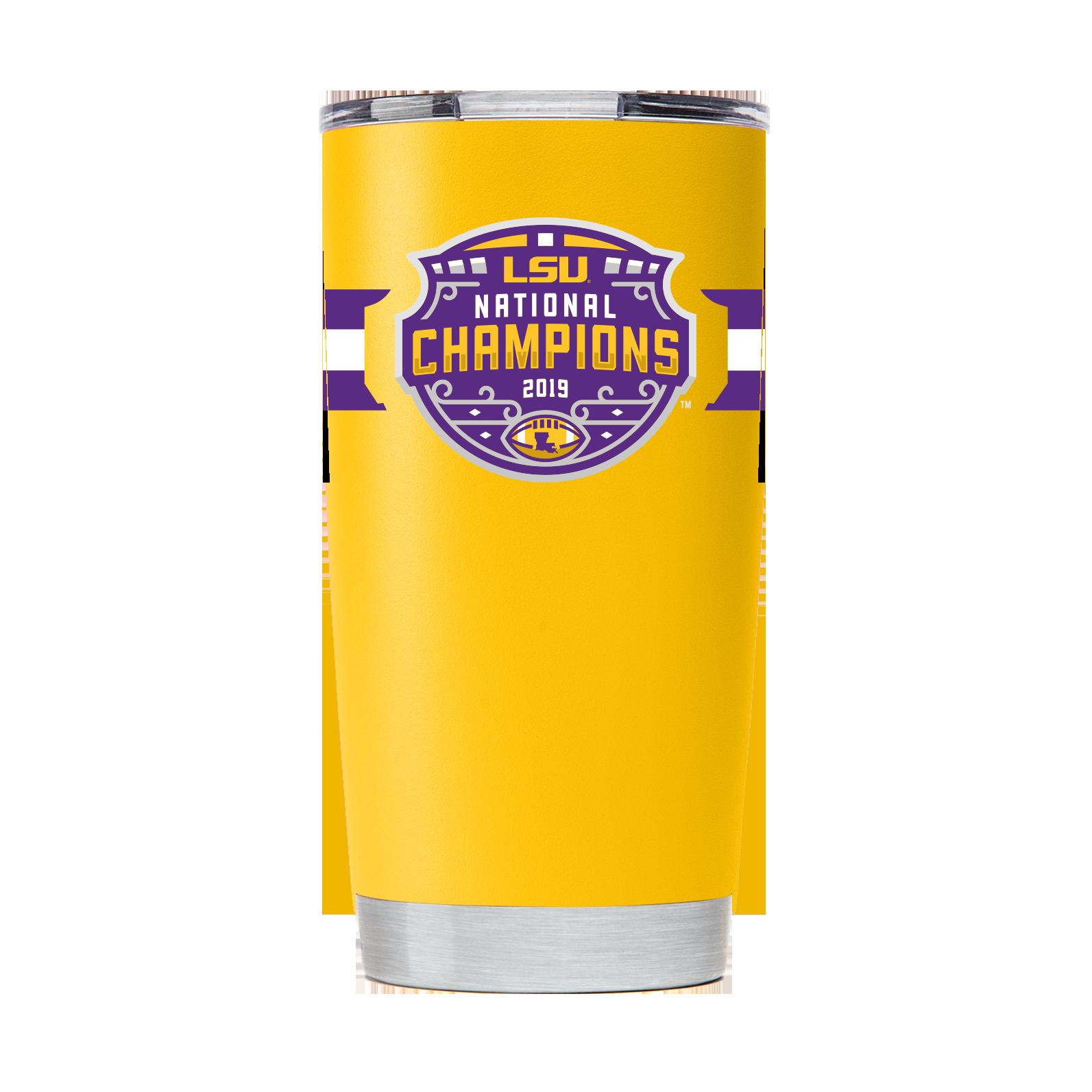 LSU Yellow'19 Champs Stainless Steel Tumbler Gift for Fan