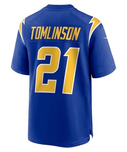 LaDainian Tomlinson 21 Los Angeles Chargers Retired Player Alternate Game Jersey - Royal