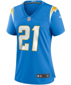 LaDainian Tomlinson 21 Los Angeles Chargers Women's Game Retired Player Jersey - Powder Blue