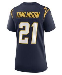 LaDainian Tomlinson 21 Los Angeles Chargers Women's Retired Player Jersey - Navy