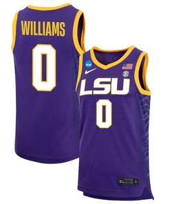 LaDazhia Williams 0 LSU Tigers 2023 NCAA Basketball Jersey - Purple