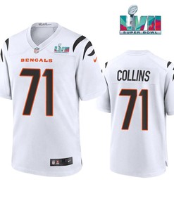 La'El Collins 7 Cincinnati Bengals Super Bowl LVII Men Game Jersey- White