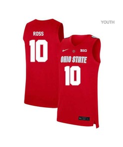 LaQuinton Ross 10 Ohio State Buckeyes Elite Basketball Youth Jersey - Red