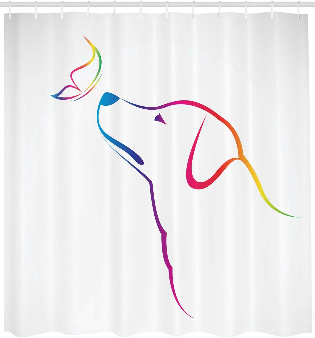 Labrador Butterfly Miracle Planet Earth Shower Curtain, Cloth Bathroom Decor