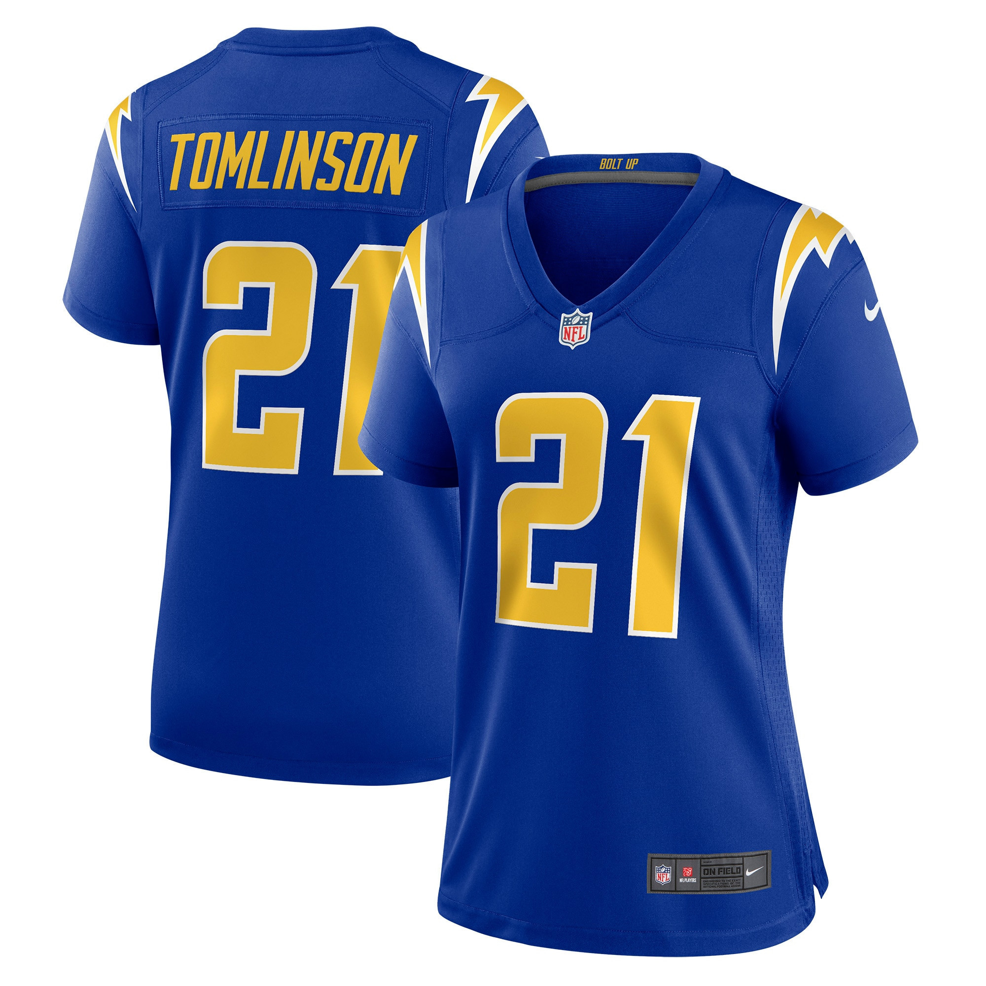 Ladainian Tomlinson Los Angeles Chargers Womens Retired Game Jersey - Royal Nfl