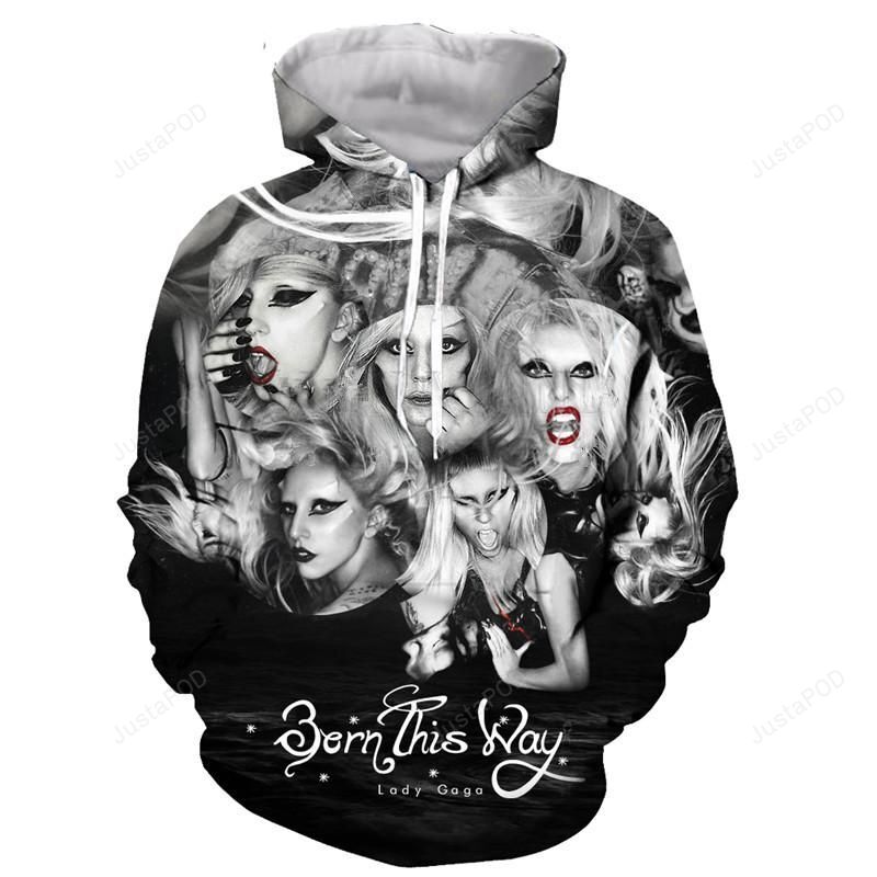 Lady Gaga Style 1 3D Hoodie Zip Hoodie
