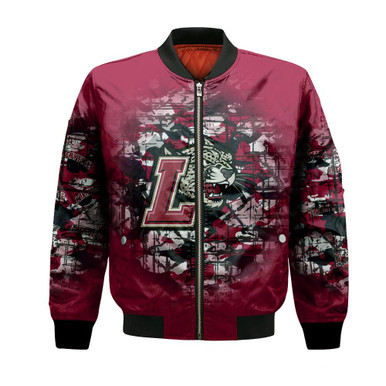 Lafayette Leopards Bomber Jacket Camouflage Vintage - NCAA
