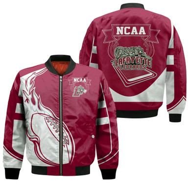 Lafayette Leopards Bomber Jacket - Fire Football - NCAA