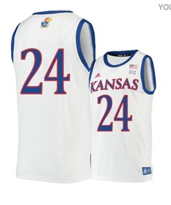 Lagerald Vick 24 Kansas Jayhawks Basketball Youth Jersey - Beige