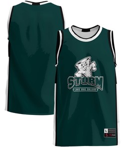 Lake Erie College Storm Basketball Jersey - Green Ncaa