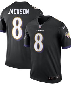 Lamar Jackson 8 Baltimore Ravens Legend Jersey - Black