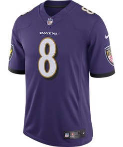 Lamar Jackson 8 Baltimore Ravens Speed Machine Limited Jersey - Purple