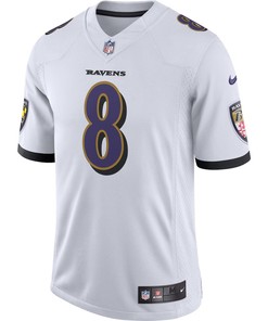Lamar Jackson 8 Baltimore Ravens Vapor Limited Jersey - White