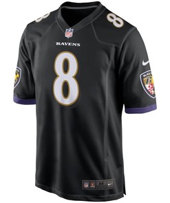 Lamar Jackson Baltimore Ravens 2018 Nfl Draft Pick Game Jersey - Black