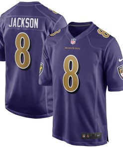 Lamar Jackson Baltimore Ravens Alternate Game Jersey - Purple Nfl