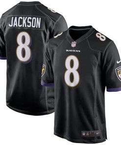 Lamar Jackson Baltimore Ravens Game Jersey Black Nfl