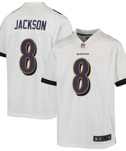 Lamar Jackson Baltimore Ravens Game Jersey - White Nfl