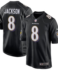 Lamar Jackson Baltimore Ravens Nike Game Event Jersey - Black