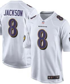 Lamar Jackson Baltimore Ravens Nike Game Event Jersey - White