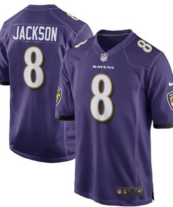 Lamar Jackson Baltimore Ravens Nike Game Jersey - Purple