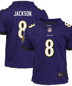 Lamar Jackson Baltimore Ravens Nike Preschool Game Jersey - Purple