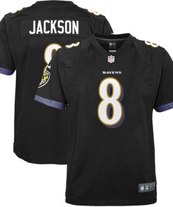Lamar Jackson Baltimore Ravens Nike Youth Game Jersey - Black