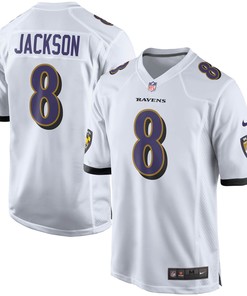 Lamar Jackson Baltimore Ravens Player Game Jersey - White Nfl