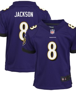 Lamar Jackson Baltimore Ravens Preschool Game Jersey - Purple Nfl