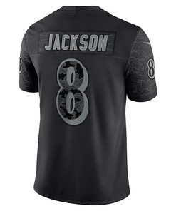 Lamar Jackson Baltimore Ravens RFLCTV Limited Jersey - Black