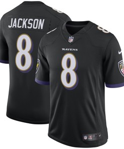 Lamar Jackson Baltimore Ravens Speed Machine Limited Jersey Black Nfl